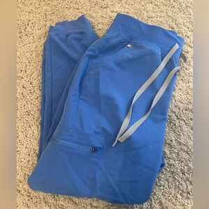 Ceil Blue Figs Scrub Pants Zamora High Wasted Joggers size PM